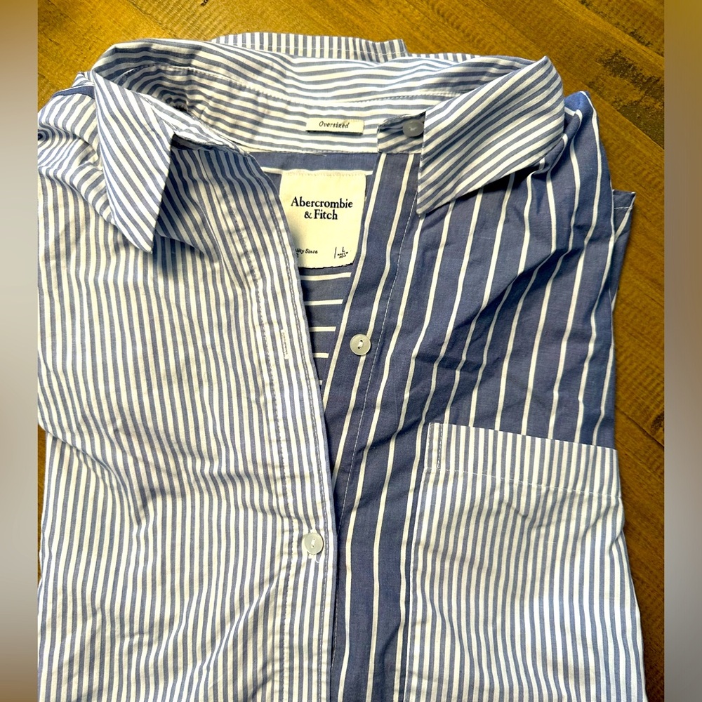A&F oversized button down